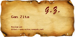Gan Zita névjegykártya